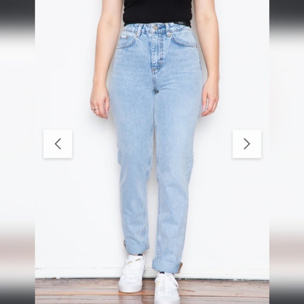 Amendi Rosie - Light Me Up High Rise Cotton Denim Stone Washed W32 L32